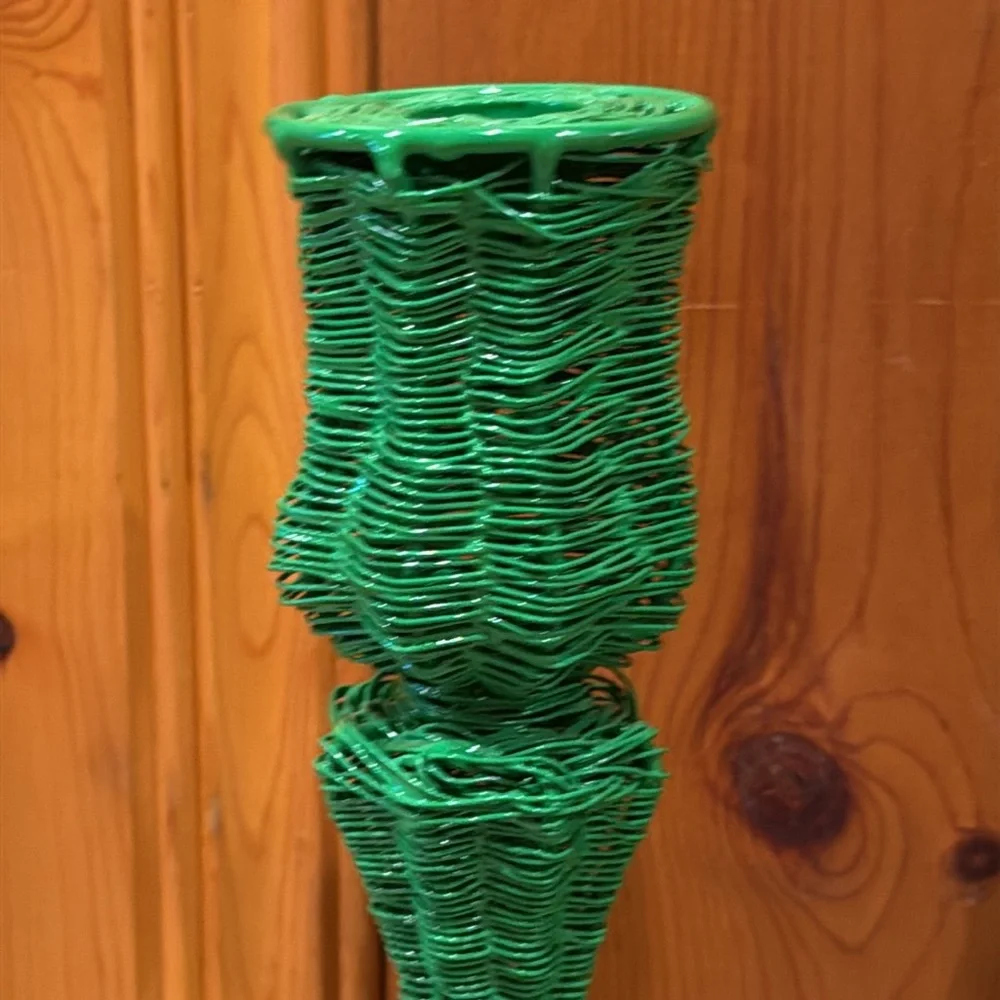 Two Crate & Barrel Candlestick Holders
